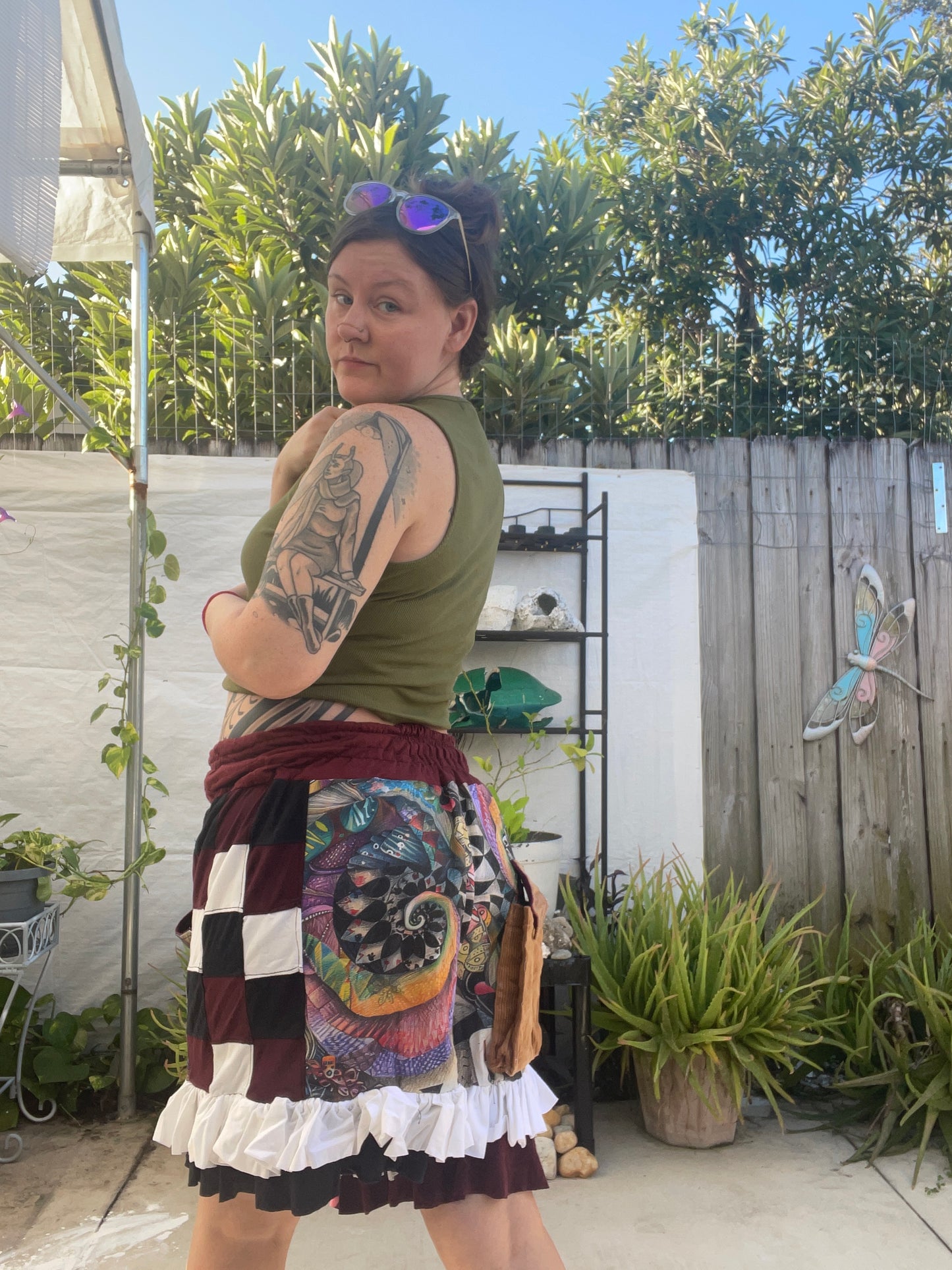 Ace of spades jester shorts up to XL