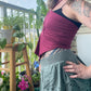 Adellina solid fairy crop top